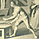 Image: illustration of a worker at a Bleach Mill, c.1780